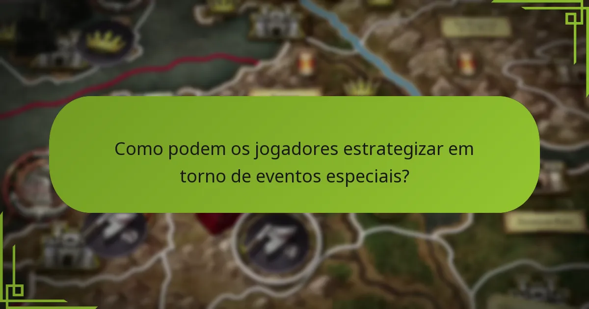 Quando ocorrem eventos especiais durante o jogo?